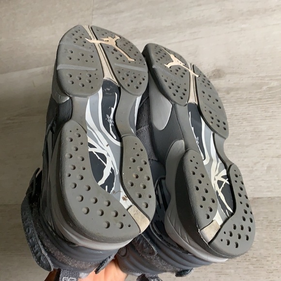 Nike air JORDAN 8 retro gray suede shoes‎ sneakers - Picture 13 of 16